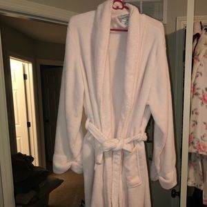 Light pink cotton bath robe